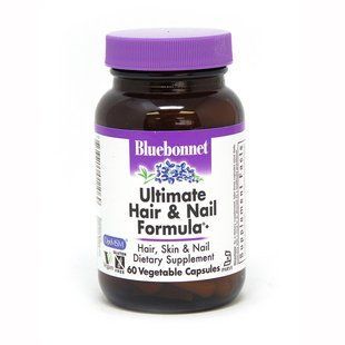 Bluebonnet Nutrition Ultimate Hair and Nail Formula, 60 вегакапсул CN3999 фото