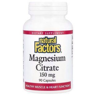 Natural Factors Magnesium Citrate 150 mg, 90 капсул CN16751 фото