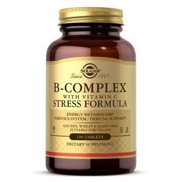 Solgar B-Complex with Vitamin C Stress Formula, 100 таблеток CN6033 фото