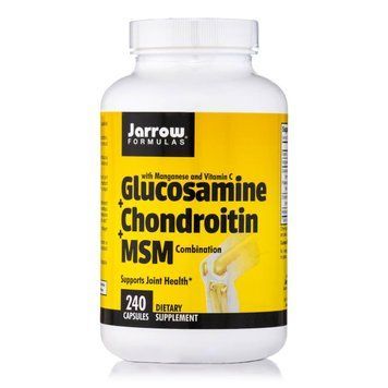 Jarrow Formulas Glucosamine + Chondroitin + MSM, 240 капсул CN8247 фото