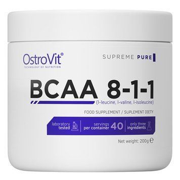OstroVit BCAA 8:1:1, 200 грамм - Без вкуса CN1371-1 фото