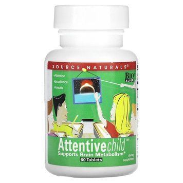 Source Naturals Attentive Child, 60 таблеток CN13559 фото