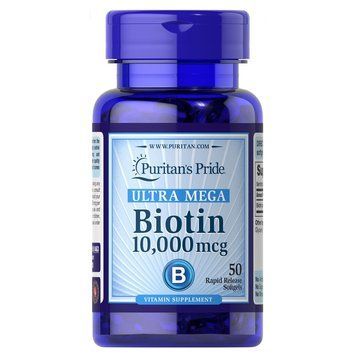 Puritan's Pride Biotin 10000 mcg, 50 капсул CN8860 фото