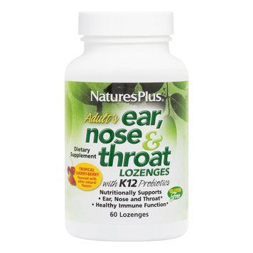 Natures Plus Adults Ear Nose & Throat, 60 леденцов - Тропические ягоды с вишней CN9772-1 фото