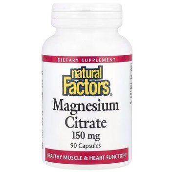 Natural Factors Magnesium Citrate 150 mg, 90 капсул CN16751 фото
