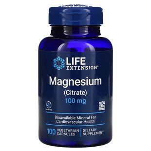 Life Extension Magnesium Citrate 100 mg, 100 вегакапсул CN11350 фото