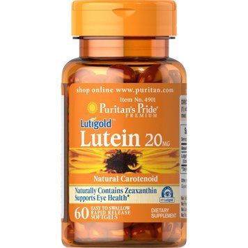 Puritan's Pride Lutein 20 mg, 60 капсул CN6617 фото