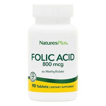 Natures Plus Folic Acid 800 mcg, 90 таблеток CN11748 фото