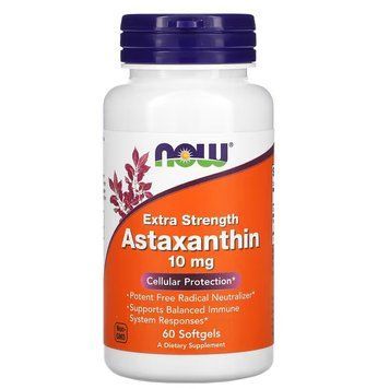 NOW Astaxanthin 10 mg, 60 капсул CN9980 фото