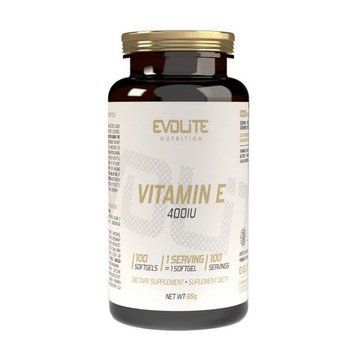 Evolite Nutrition Vitamin E 400 IU, 100 капсул CN15033 фото