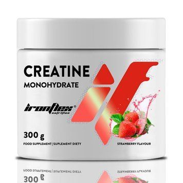 IronFlex Creatine Monohydrate, 300 грамм - Клубника CN2240-29 фото