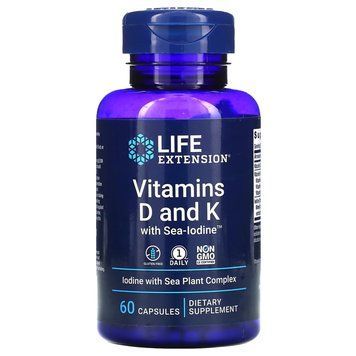 Life Extension Vitamins D and K, 60 капсул CN10884 фото