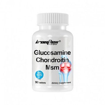 IronFlex Glucosamine + Chondroitin + MSM, 90 таблеток CN2242 фото