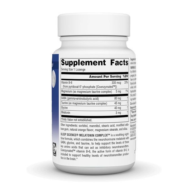 Sleep Science&reg; Melatonin Complex&trade; 3 mg - 50 lozenges Orange 2023-10-6604 фото