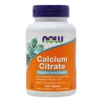 NOW Calcium Citrate Tablets, 100 таблеток - Срок 08.26 CN8354-1 фото