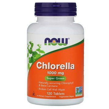 NOW Chlorella 1000 mg, 120 таблеток CN10299 фото