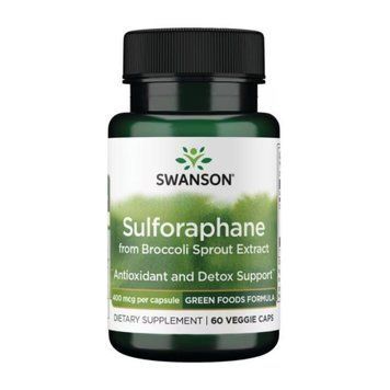 Sulforaphane from Broccoli Sprout Extract 400 mcg - 60veg caps (Повреждена банка) 2023-10-7982 фото