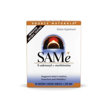 Source Naturals SAMe 200 mg Enteric Coated, 20 таблеток CN20152-1 фото