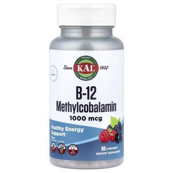 B12 Methylcobalamin 1000mcg - 60 lozenges Berry (Повреждена банка) 2024-11-0220 фото