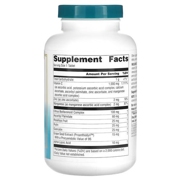Source Naturals Wellness Vitamin C-1000, 50 таблеток CN12582 фото