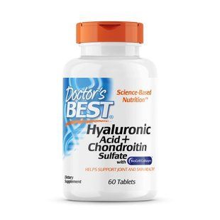 Doctor's Best Hyaluronic Acid with Chondroitin Sulfate, 60 таблеток CN7084 фото