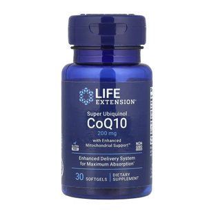 Super Ubiquinol CoQ10 with Enhanced Mitochondrial Support&trade; 200 mg - 30 softgels 2023-10-5205 фото