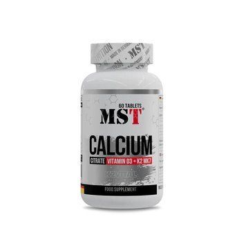 MST Nutrition Calcium Citrate + Vitamin D3 + K2 MK7, 60 таблеток CN15416 фото