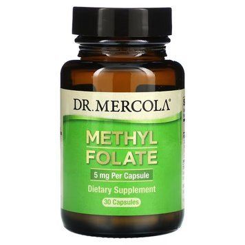 Dr. Mercola Methyl Folate 5 mg, 30 капсул CN14261 фото