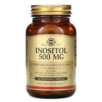 Solgar Inositol 500 mg, 100 вегакапсул CN10118 фото