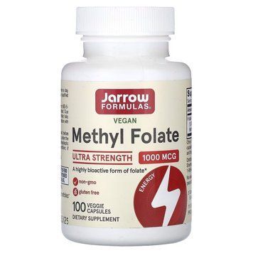 Jarrow Formulas Vegan Methyl Folate 1000 mcg, 100 вегакапсул CN10886 фото
