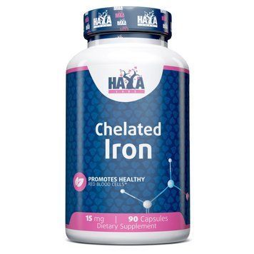 Haya Labs Chelated Iron 15 mg, 90 капсул CN13557 фото
