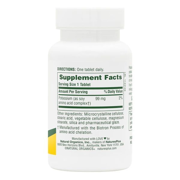 Natures Plus Potassium 99 mg, 90 таблеток CN11701 фото