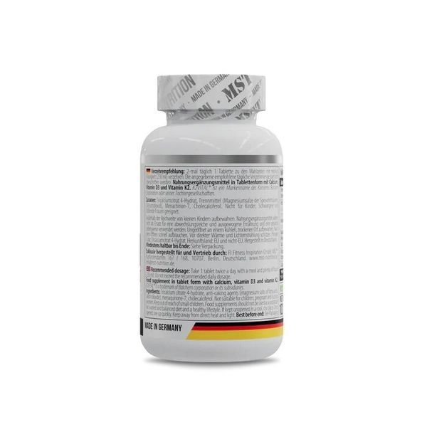 MST Nutrition Calcium Citrate + Vitamin D3 + K2 MK7, 60 таблеток CN15416 фото
