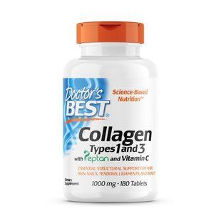 Doctor's Best Collagen Types 1&3 1000 mg, 180 таблеток CN7847 фото