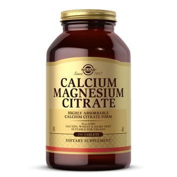 Solgar Calcium Magnesium Citrate, 250 таблеток CN6052 фото