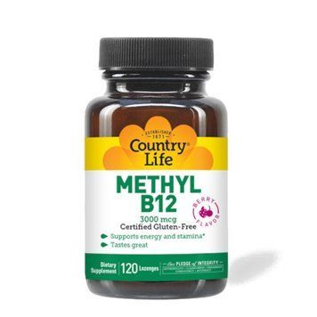 Country Life Methyl B12 3000 mcg, 120 леденцов - Ягоды CN10591-1 фото