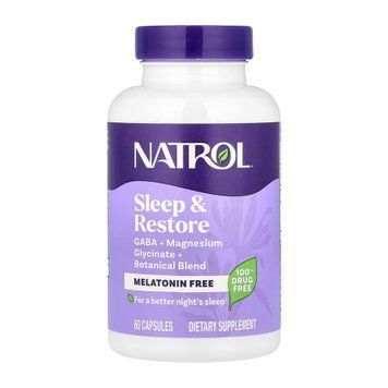 Sleep & Restore Melatonin Free - 60 caps 2023-10-6240 фото