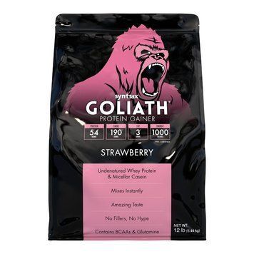 Syntrax Goliath Protein Gainer, 5.44 кг - Клубника CN2112-2 фото