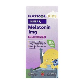 Kids Melatonin 1mg - 30 tabs (Повреждена банка) 2023-10-7876 фото