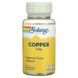 Solaray Copper 2 mg, 100 капсул CN10302 фото 1