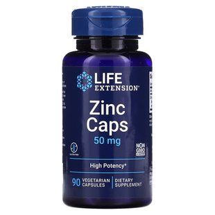 Life Extension Zinc 50 mg, 90 вегакапсул CN10888 фото