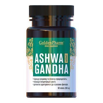 Golden Pharm Ashwagandha, 90 таблеток CN15579 фото