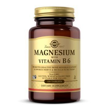 Magnesium with Vitamin B6 - 100 tabs 2023-10-4128 фото