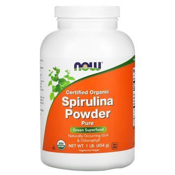 NOW Spirulina Powder Organic, 454 грам CN11669 фото