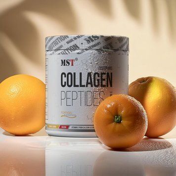 MST Nutrition Collagen Peptides + Fortigel, 300 грам - Апельсин CN15419-2 фото