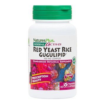 Natures Plus Herbal Actives Red Yeast Rice Gugulipid, 60 капсул CN11798 фото