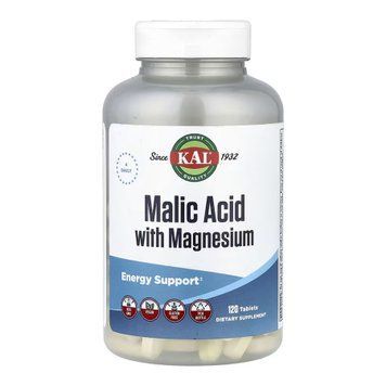 Malic Acid with Magnesium - 120 tabs 2023-10-7241 фото