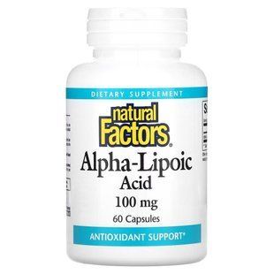Natural Factors Alpha-Lipoic Acid 100 mg, 60 капсул CN16731 фото
