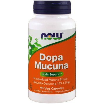 NOW Dopa Mucuna, 90 вегакапсул CN4156 фото