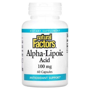 Natural Factors Alpha-Lipoic Acid 100 mg, 60 капсул CN16731 фото